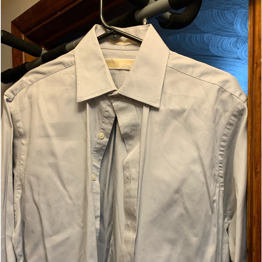 Michael Kors mens 15.5 dress shirt open collar